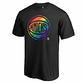 Men's New York Knicks Fanatics Branded Black Team Pride T-Shirt FengYun,baseball caps,new era cap wholesale,wholesale hats